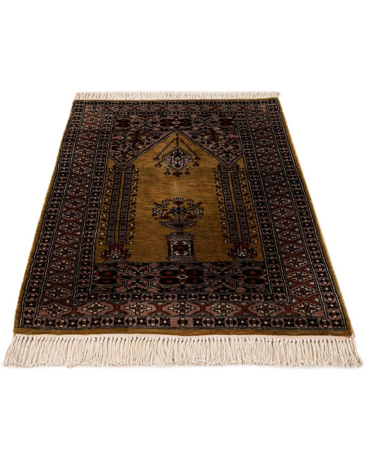 Detail image of 2' 8 x 4' 2  Hand Knotted Bokhara Wool Rug