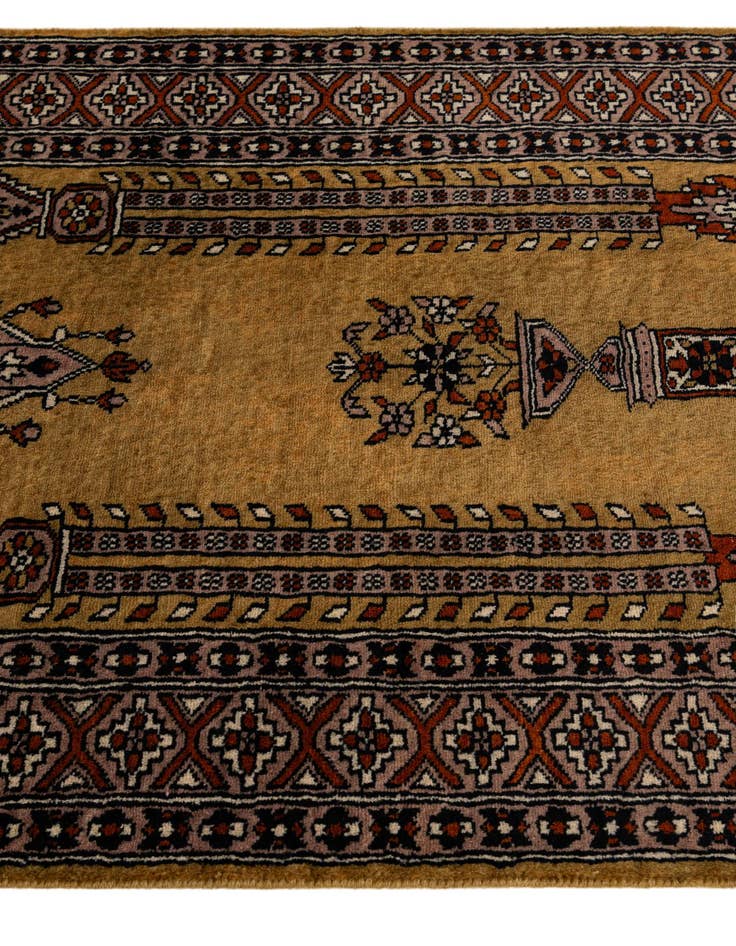Detail image of 2' 8 x 4' 2  Hand Knotted Bokhara Wool Rug