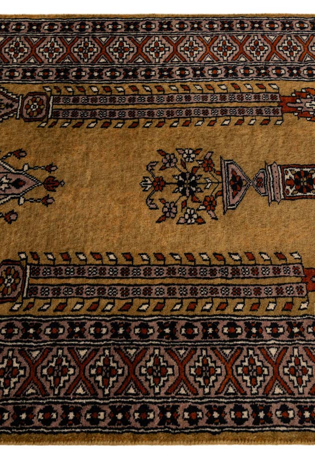 Detail image of 2' 8 x 4' 2 Hand Knotted Bokhara Wool Rug