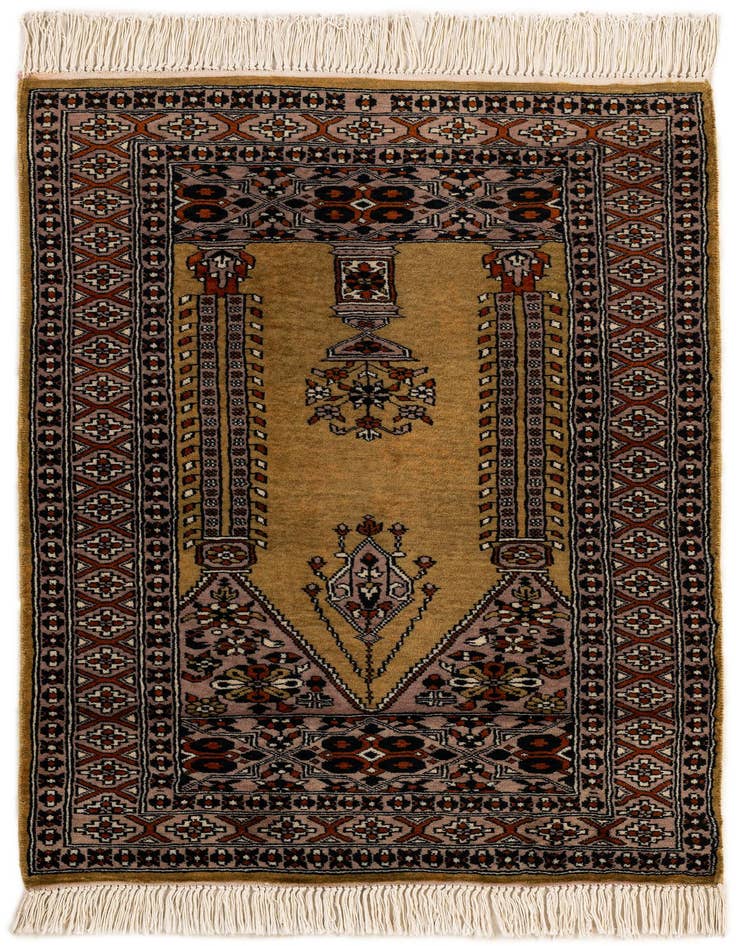 Detail image of 2' 8 x 4' 2 Hand Knotted Bokhara Wool Rug