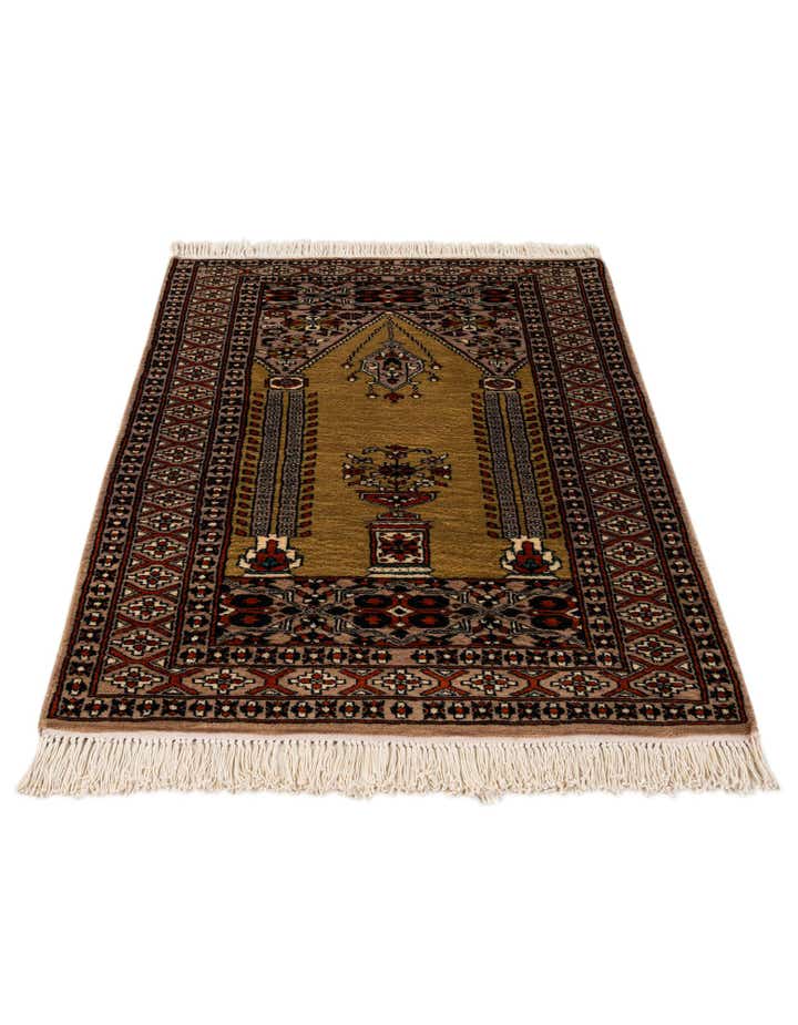 2' 8 x 4' 1 Hand Knotted Bokhara Oriental Wool Rug