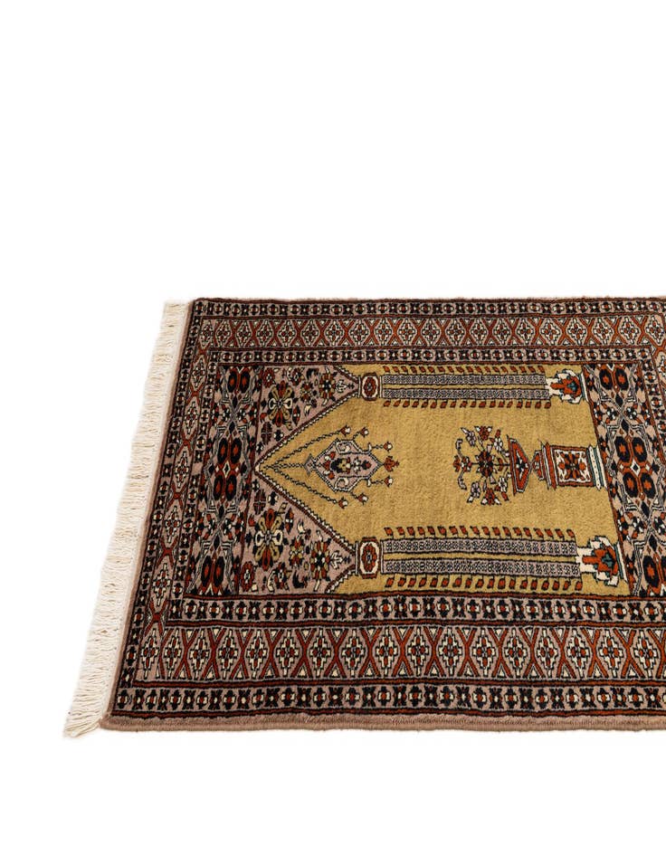 Detail image of 2' 8 x 4' 1  Hand Knotted Bokhara Oriental Wool Rug