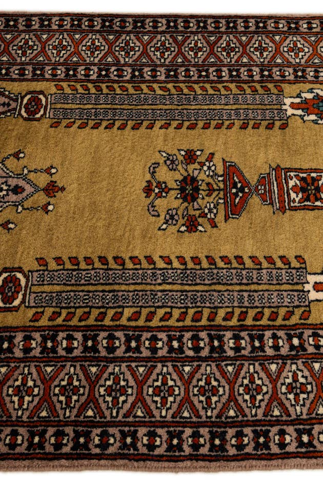 Detail image of 2' 8 x 4' 1 Hand Knotted Bokhara Oriental Wool Rug