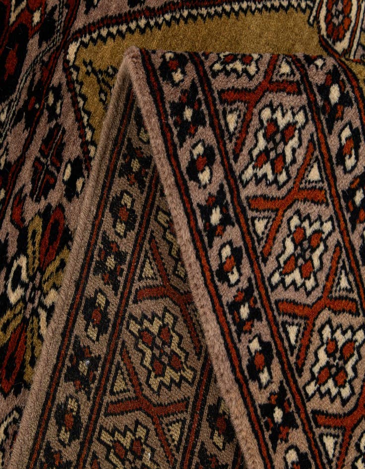 Detail image of 2' 8 x 4' 1  Hand Knotted Bokhara Oriental Wool Rug