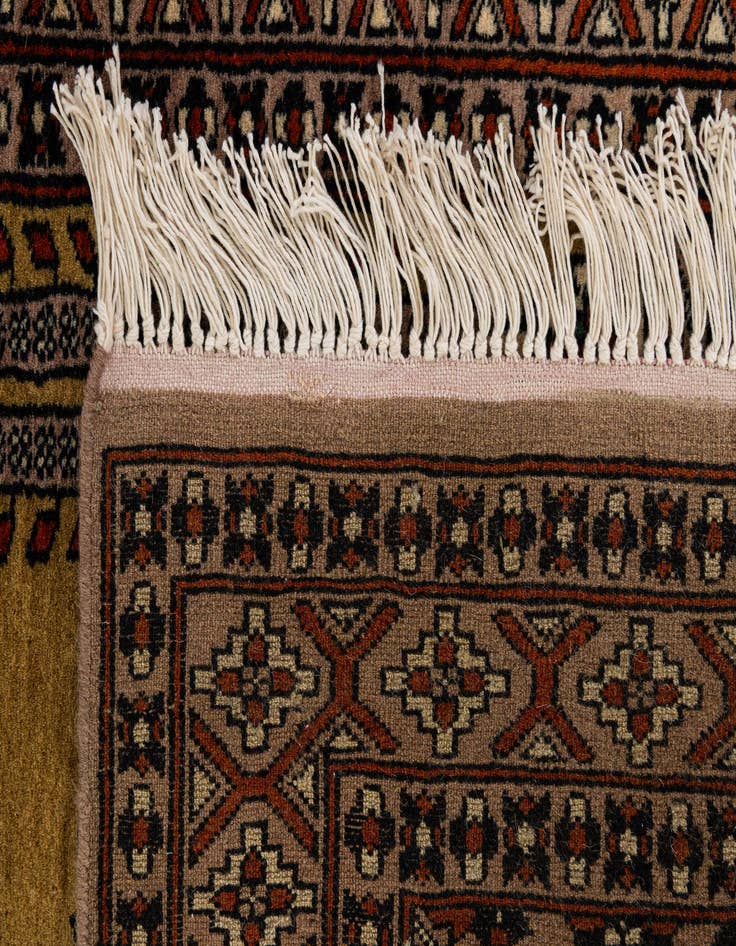 Detail image of 2' 8 x 4' 1  Hand Knotted Bokhara Oriental Wool Rug