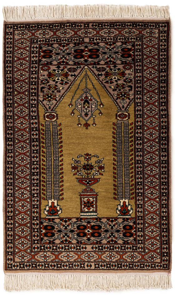 Detail image of 2' 8 x 4' 1 Hand Knotted Bokhara Oriental Wool Rug