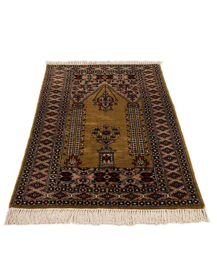 2' 8 x 4' 9 Hand Knotted Bokhara Oriental Wool Rug