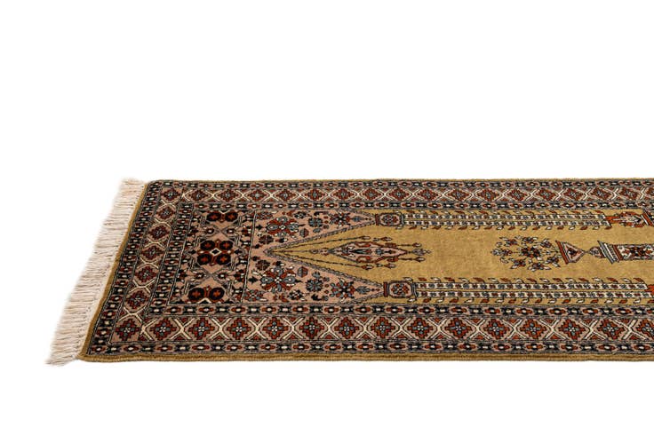 Detail image of 2' 8 x 4' 9 Hand Knotted Bokhara Oriental Wool Rug