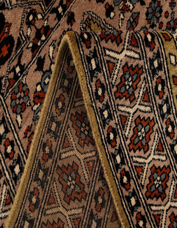 Detail image of 2' 8 x 4' 9  Hand Knotted Bokhara Oriental Wool Rug