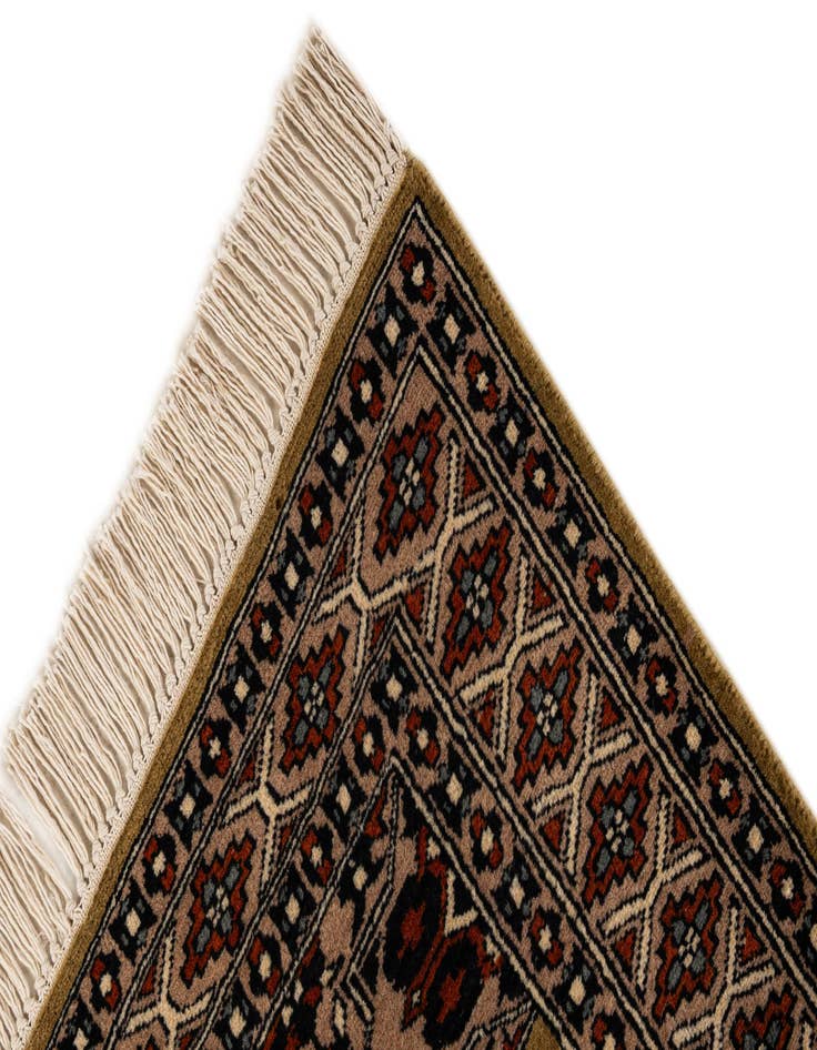 Detail image of 2' 8 x 4' 9  Hand Knotted Bokhara Oriental Wool Rug