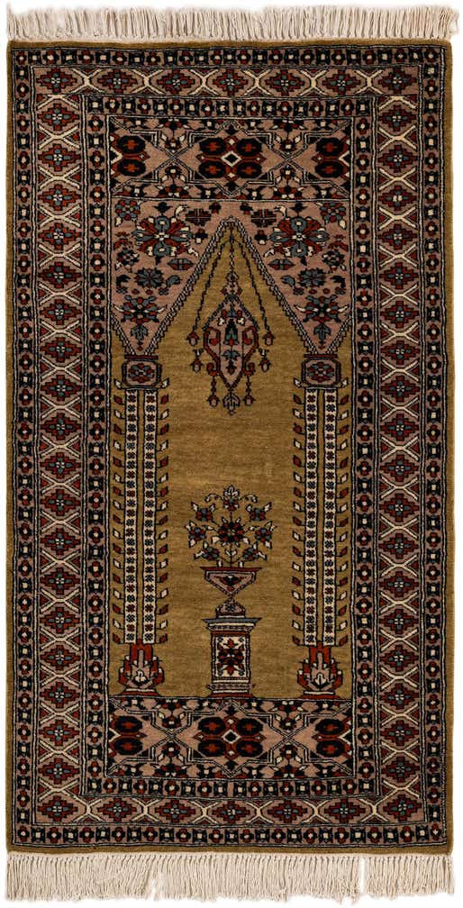 2' 8 x 4' 9 Hand Knotted Bokhara Oriental Wool Rug