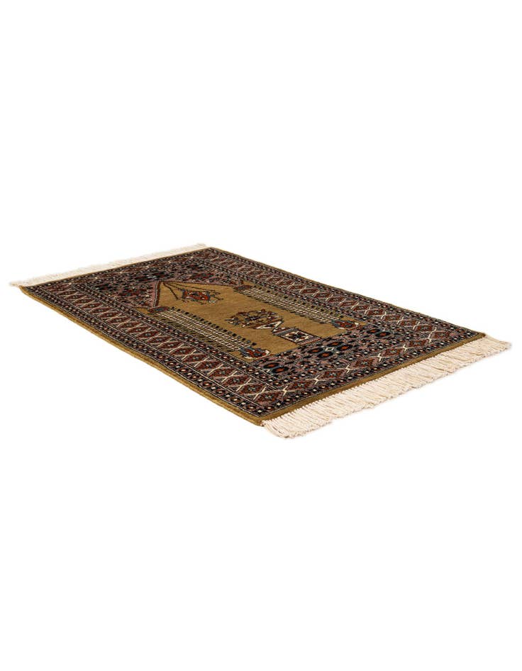 Detail image of 2' 8 x 4' Hand Knotted Bokhara Oriental Wool Rug