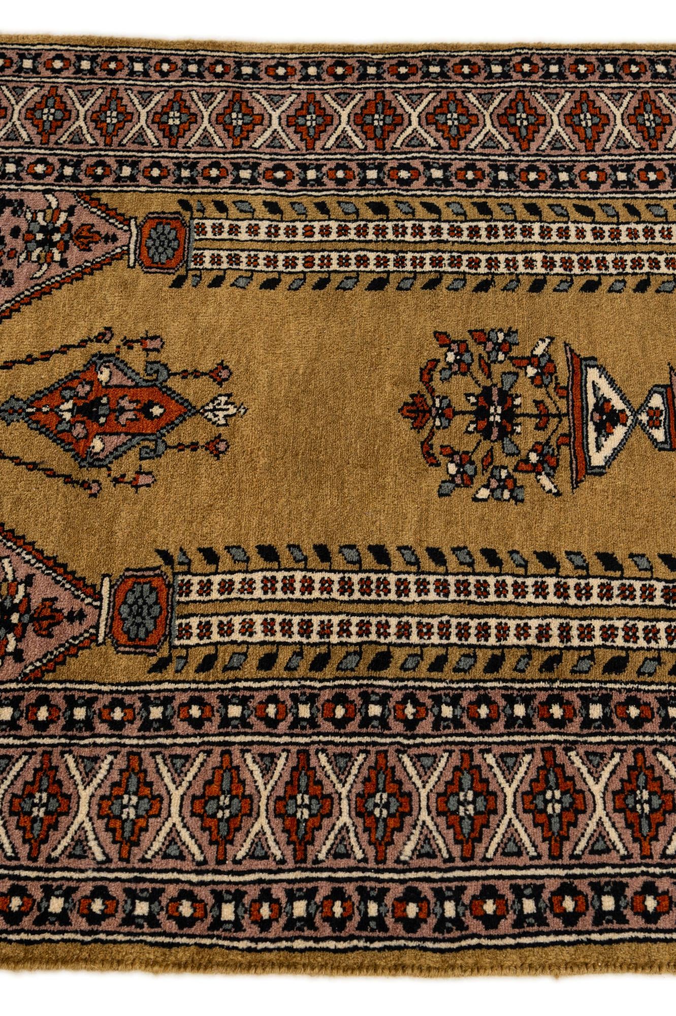 2' 8 x 4' Hand Knotted Bokhara Oriental Wool Rug