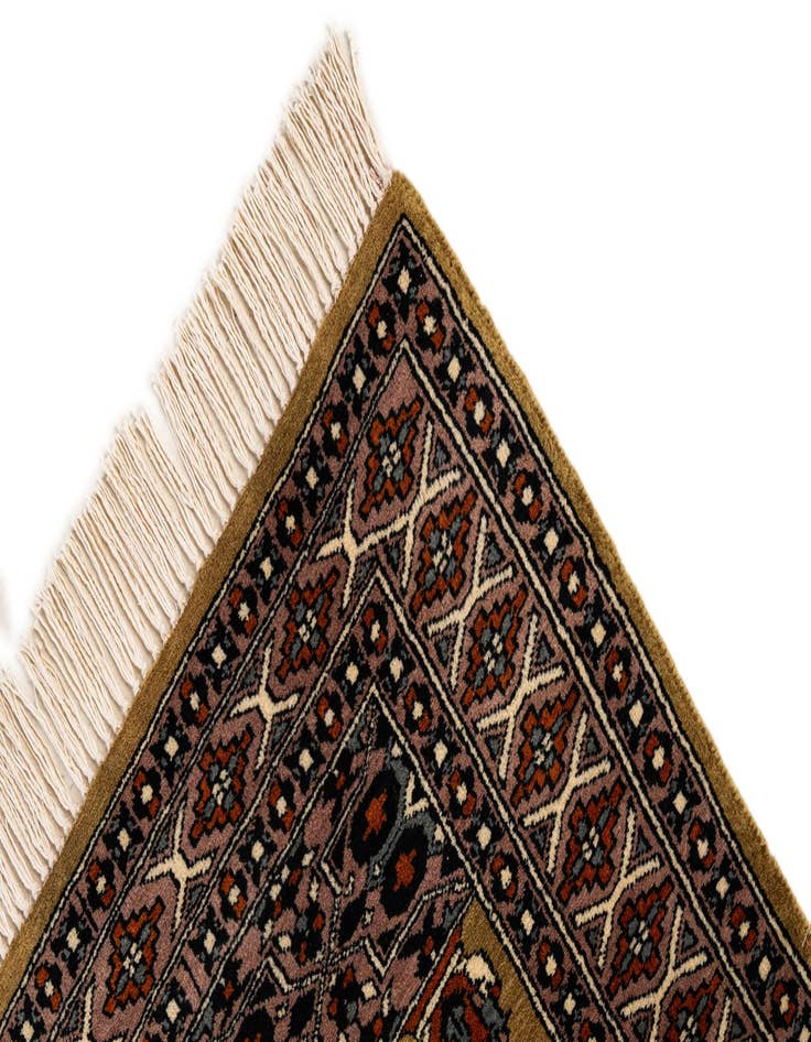 Detail image of 2' 8 x 4'  Hand Knotted Bokhara Oriental Wool Rug