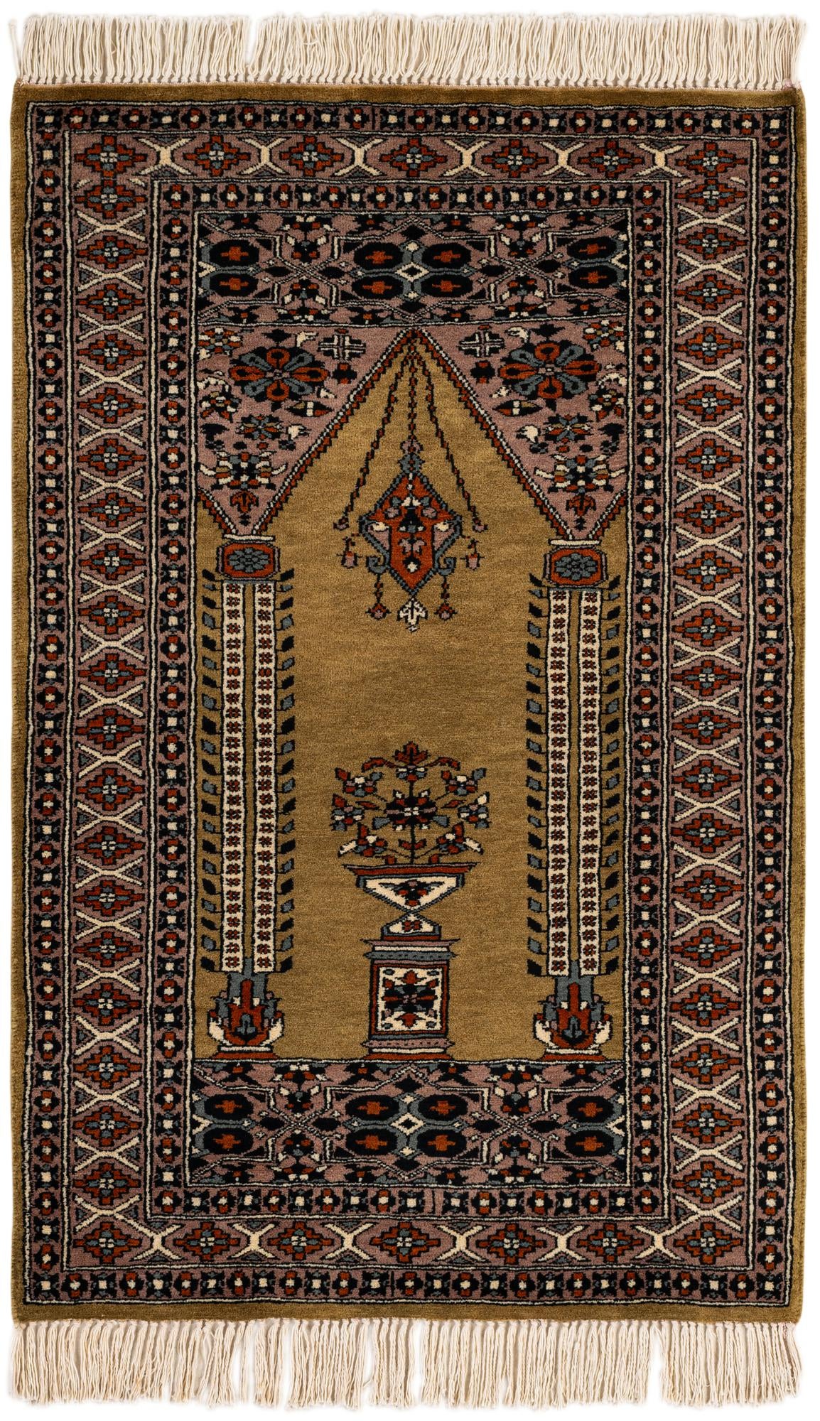 2' 8 x 4' Hand Knotted Bokhara Oriental Wool Rug