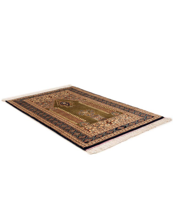 Detail image of 2' 8 x 3' 11 Hand Knotted Bokhara Oriental Wool Rug