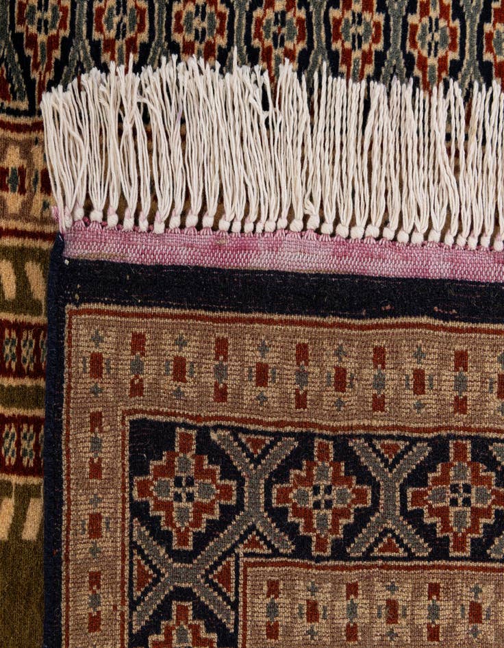 Detail image of 2' 8 x 3' 11 Hand Knotted Bokhara Oriental Wool Rug