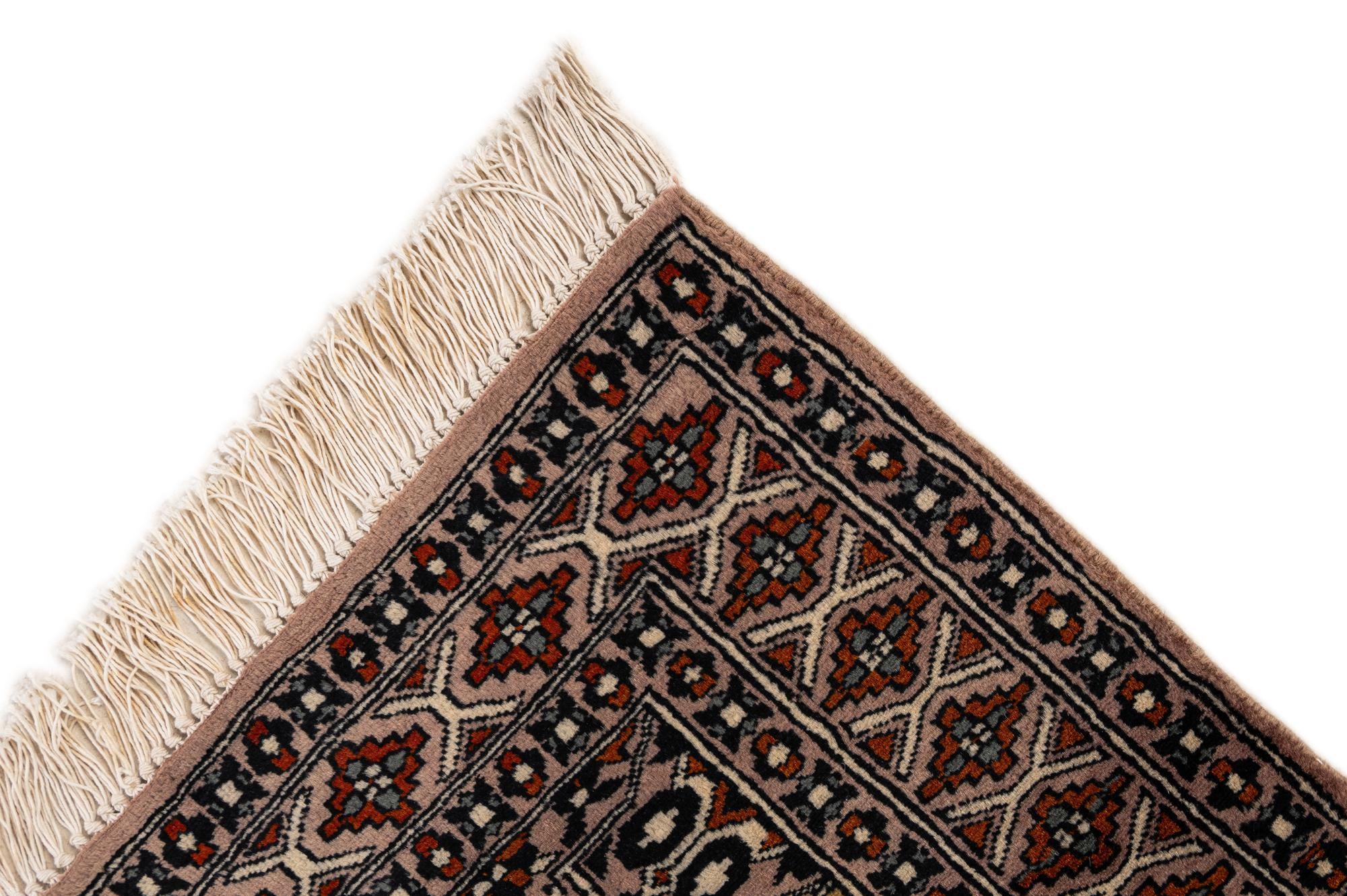 2' 7 x 4' 4 Hand Knotted Bokhara Oriental Wool Rug