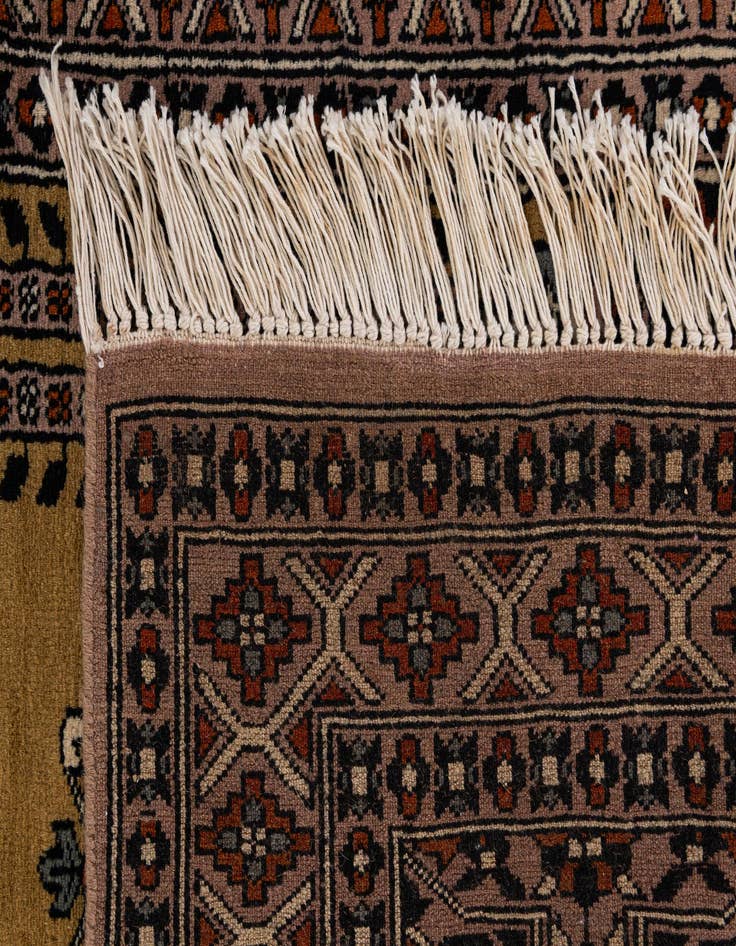 Detail image of 2' 7 x 4' 4  Hand Knotted Bokhara Oriental Wool Rug