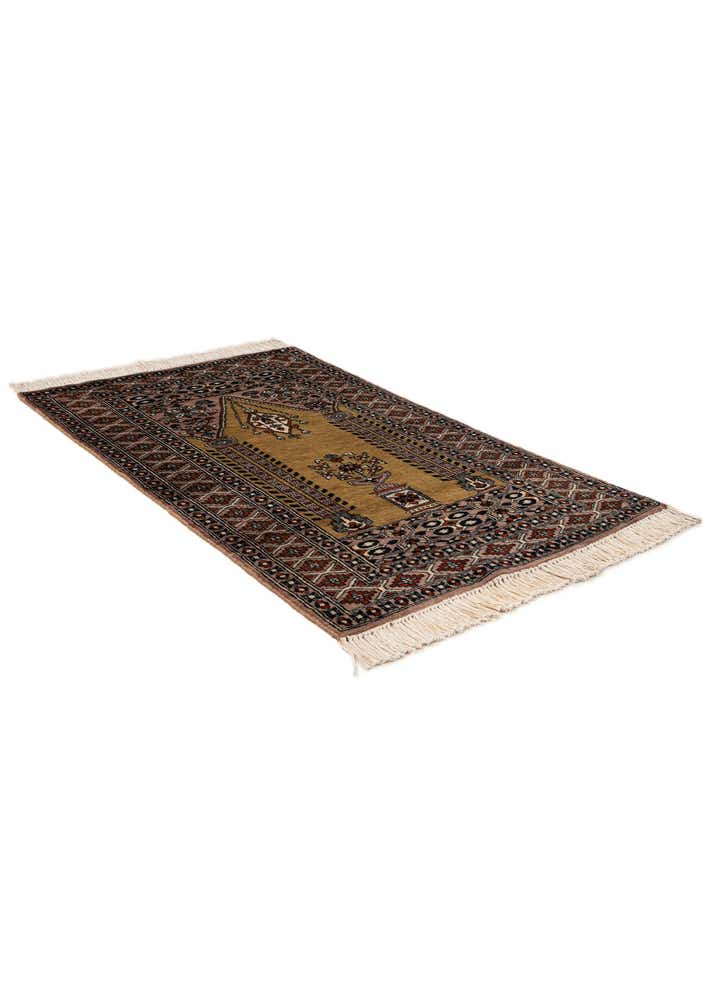 2' 7 x 4' 4 Hand Knotted Bokhara Oriental Wool Rug