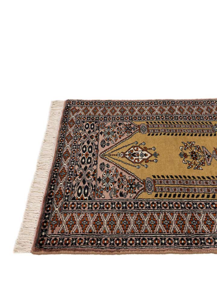 2' 7 x 4' 4 Hand Knotted Bokhara Oriental Wool Rug