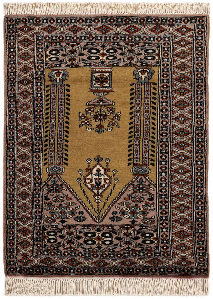 2' 7 x 4' 4 Hand Knotted Bokhara Oriental Wool Rug