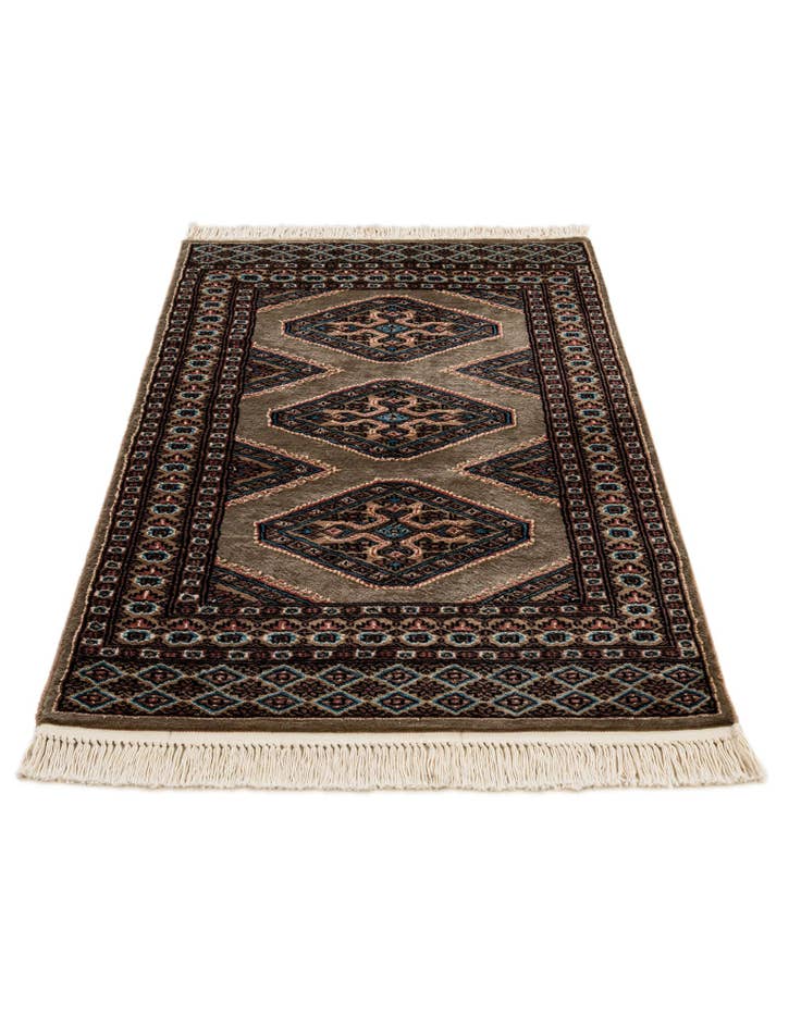 Detail image of 2' 7 x 4' 4 Hand Knotted Bokhara Oriental Rug