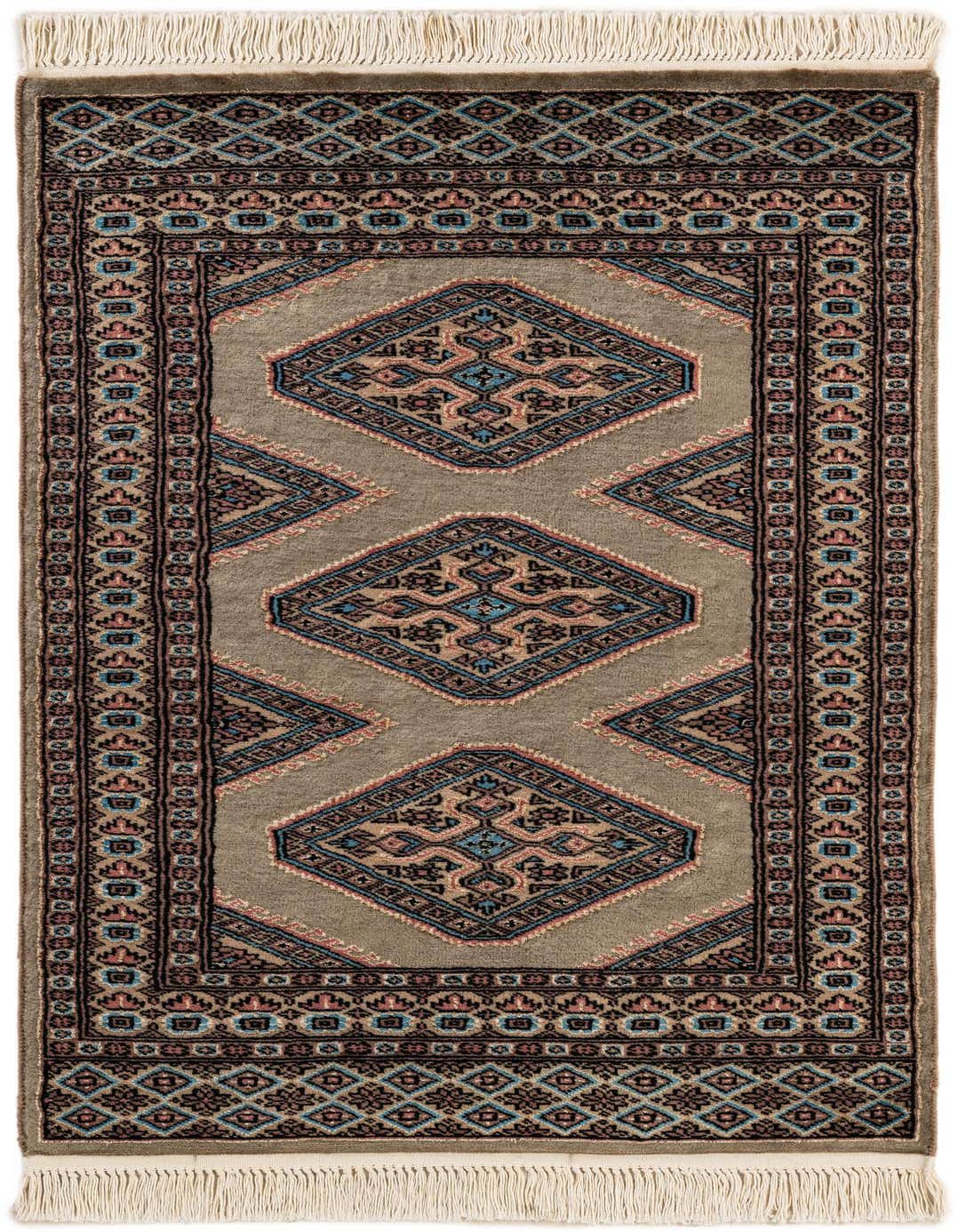 2' 7 x 4' 4 Hand Knotted Bokhara Oriental Rug