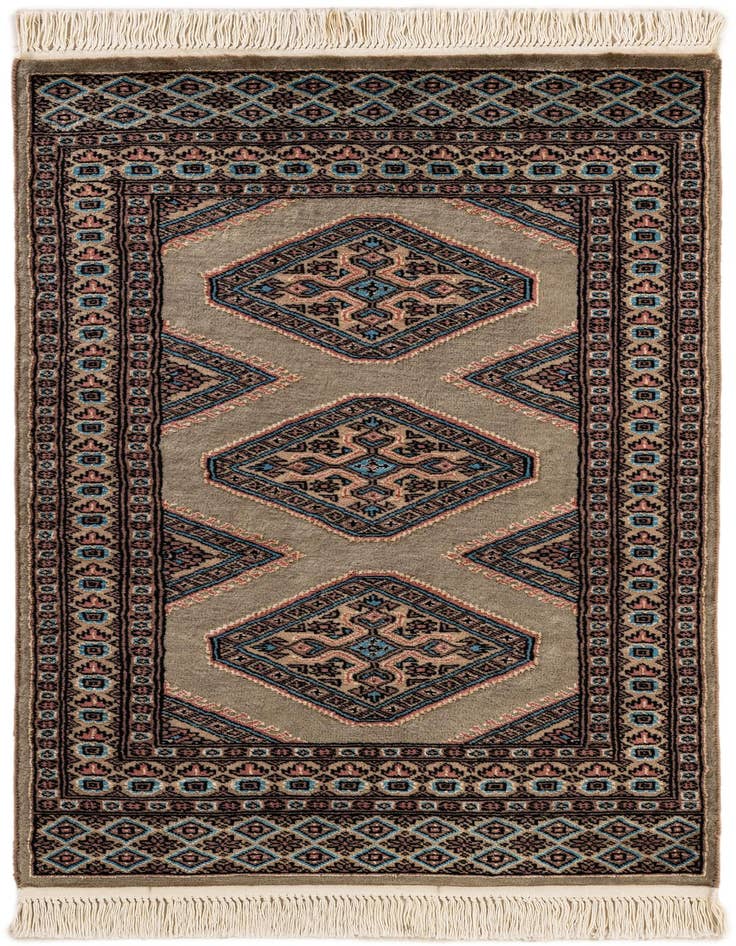 Detail image of 2' 7 x 4' 4 Hand Knotted Bokhara Oriental Rug