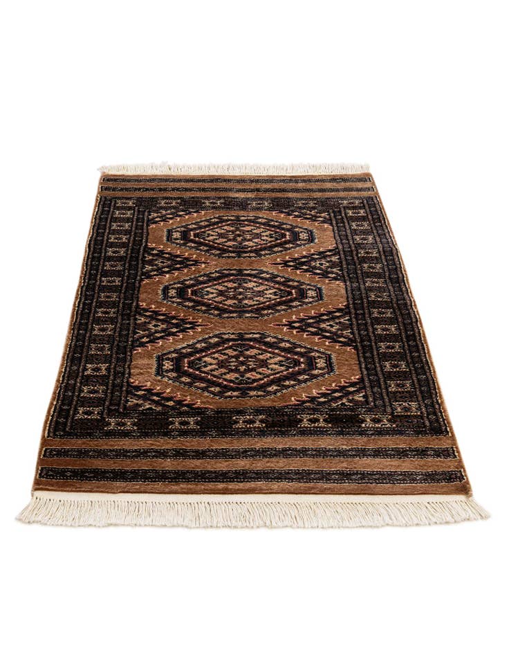 Detail image of 2' 6 x 4' 2 Hand Knotted Bokhara Rug