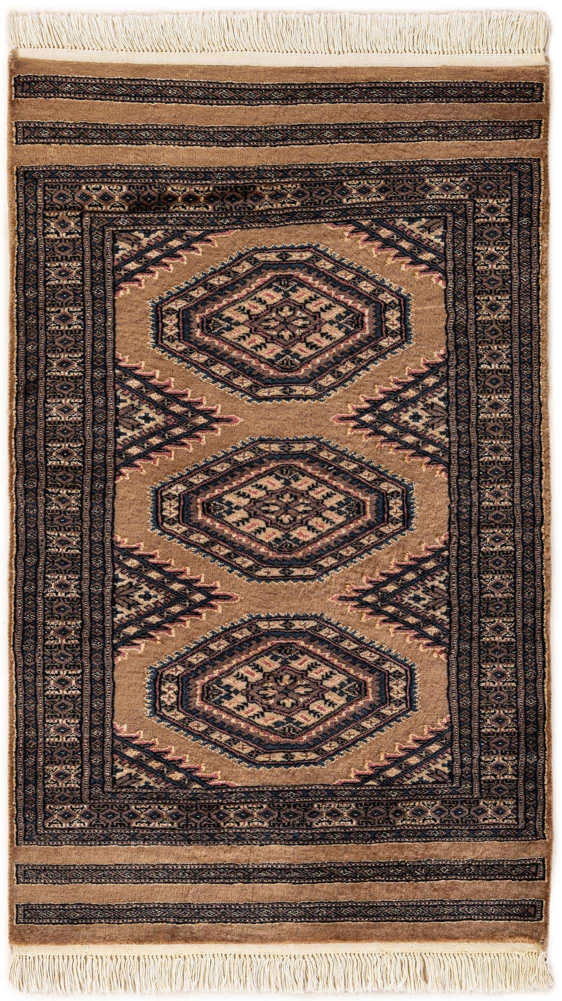 2' 6 x 4' 2 Hand Knotted Bokhara Rug