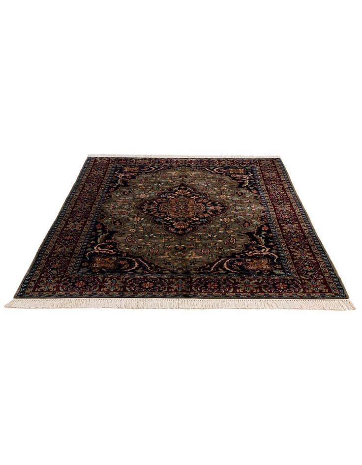 Detail image of 5' x 7' 10  Hand Knotted Bokhara Oriental Wool Rug