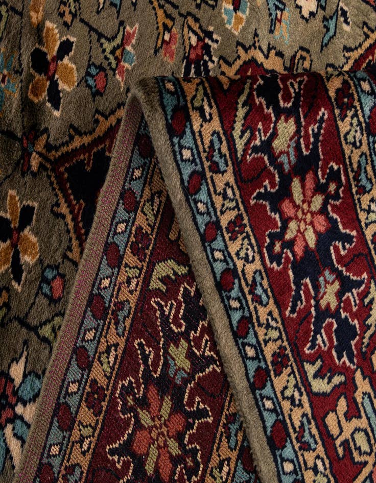 Detail image of 5' x 7' 10  Hand Knotted Bokhara Oriental Wool Rug