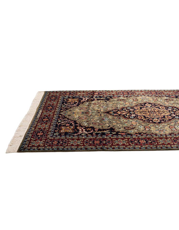 Detail image of 5' x 7' 10  Hand Knotted Bokhara Oriental Wool Rug