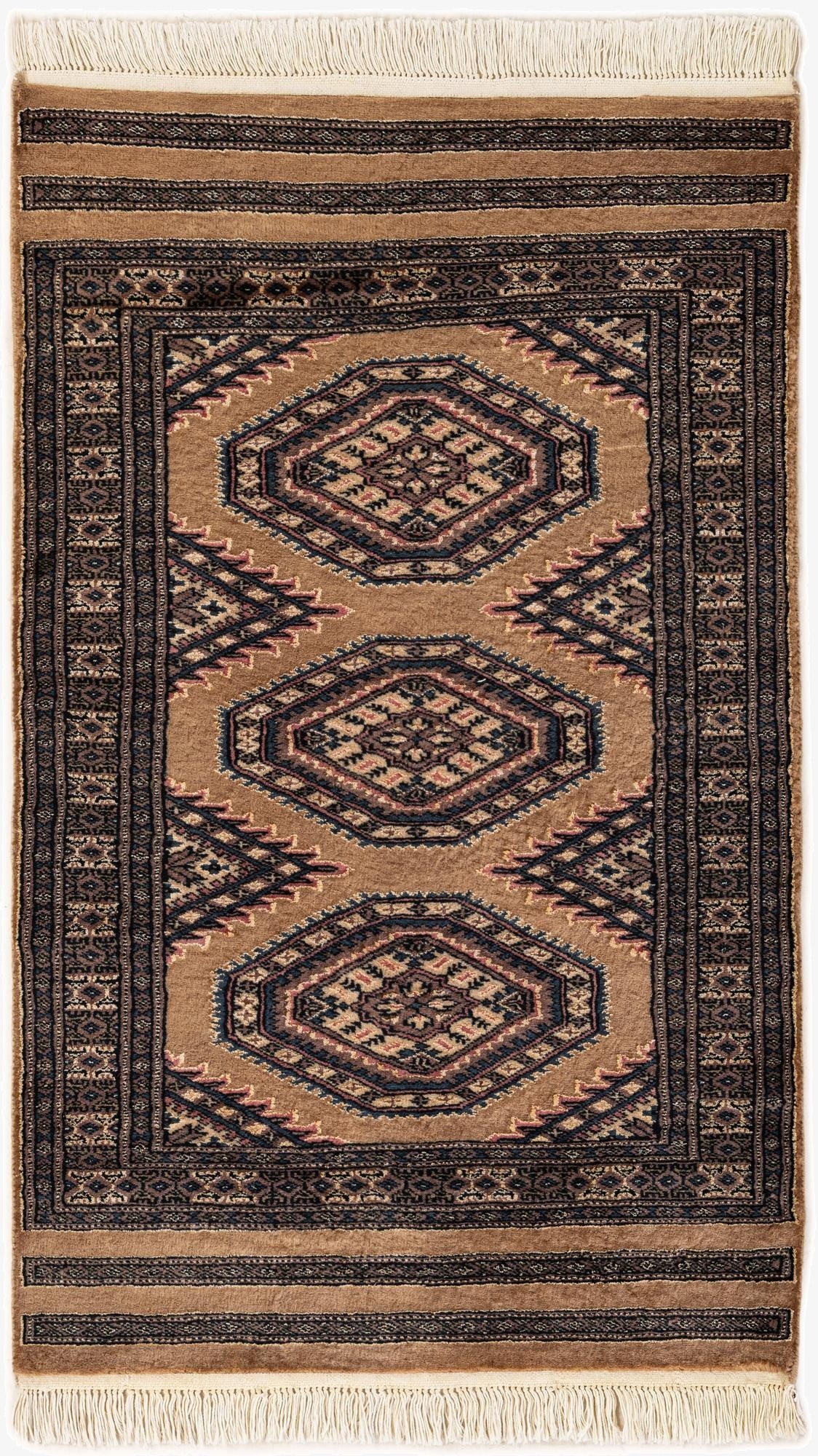 2' 6 x 4' 2  Hand Knotted Bokhara Rug