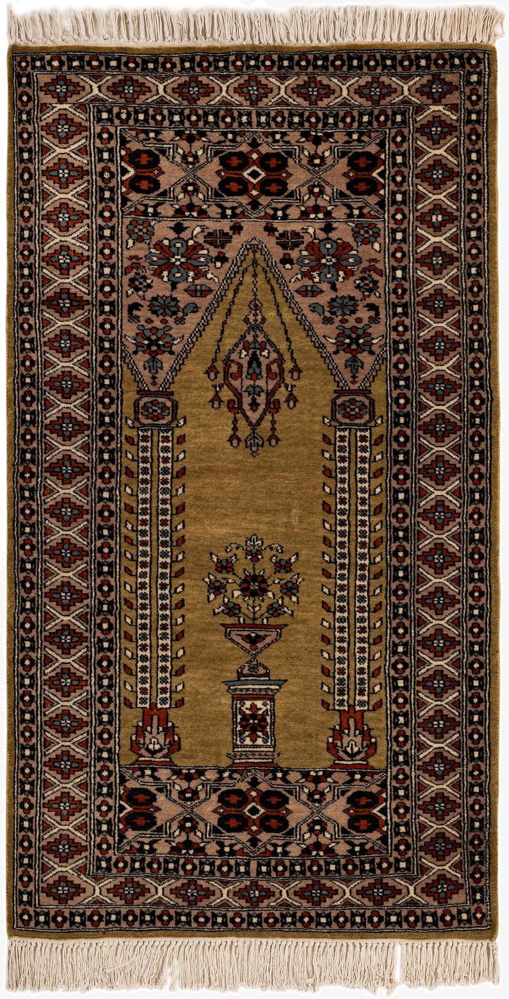 2' 8 x 4' 9  Hand Knotted Bokhara Oriental Wool Rug
