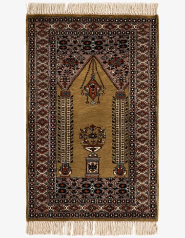 2' 8 x 4' Hand Knotted Bokhara Oriental Wool Rug