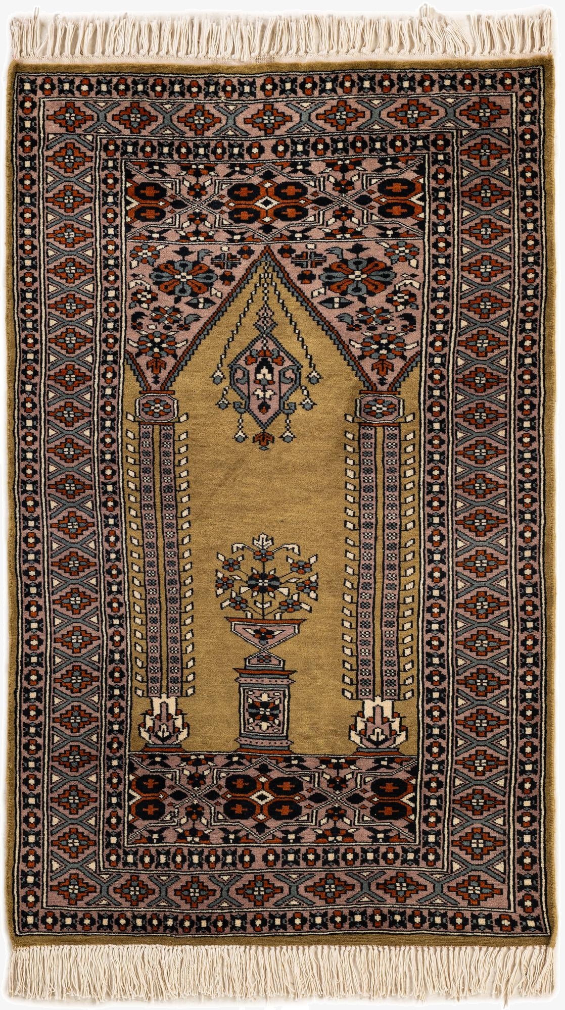 2' 8 x 4' 4  Hand Knotted Bokhara Oriental Wool Rug