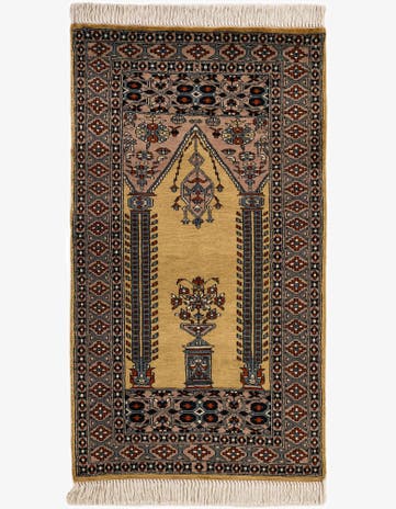 2' 8 x 4' 8 Hand Knotted Bokhara Oriental Wool Rug