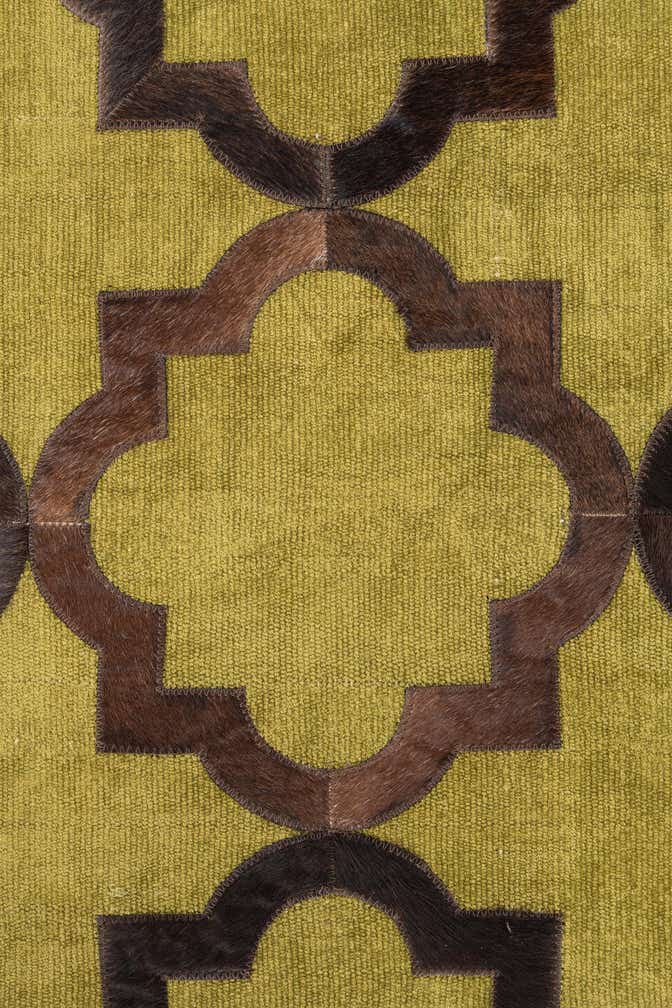 3' 9 x 5' 9 Cowhide Leather Rug