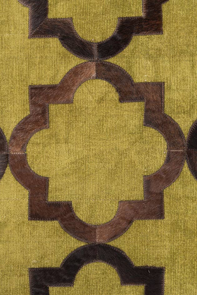 Detail image of 3' 9 x 5' 9 Cowhide Leather Rug
