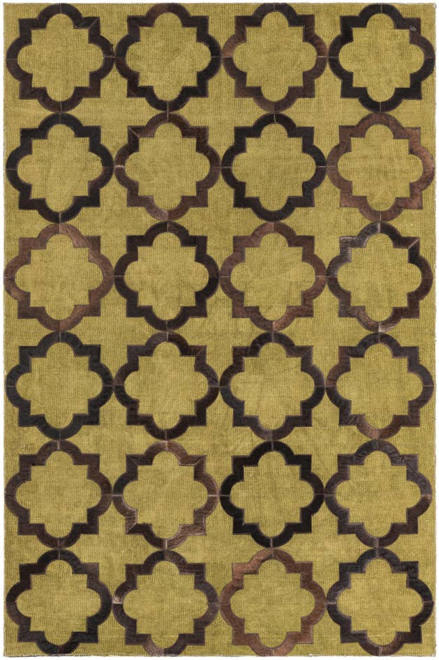Detail image of 3' 9 x 5' 9 Cowhide Leather Rug
