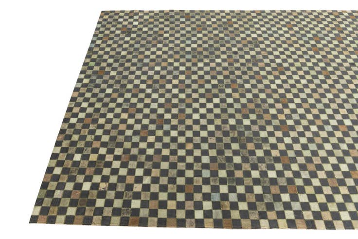 Detail image of 5' 3 x 7' 5 Cowhide Leather Rug