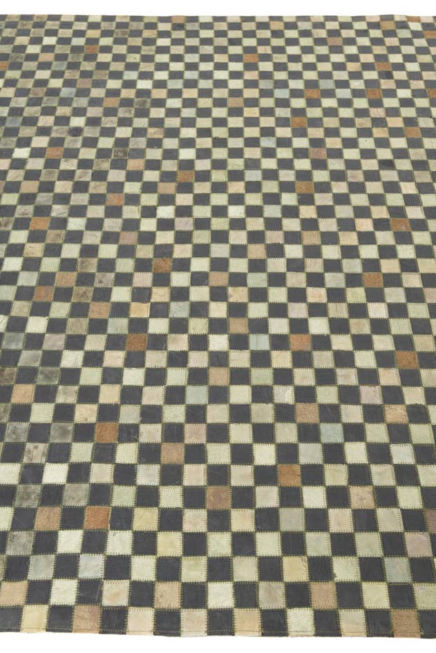 Detail image of 5' 3 x 7' 5 Cowhide Leather Rug