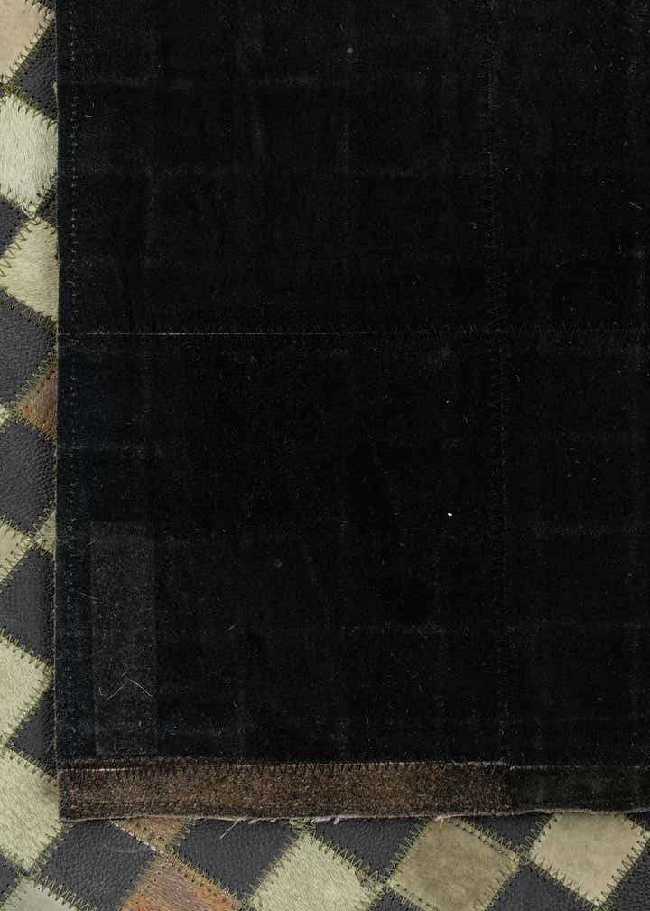 5' 3 x 7' 5 Cowhide Leather Rug
