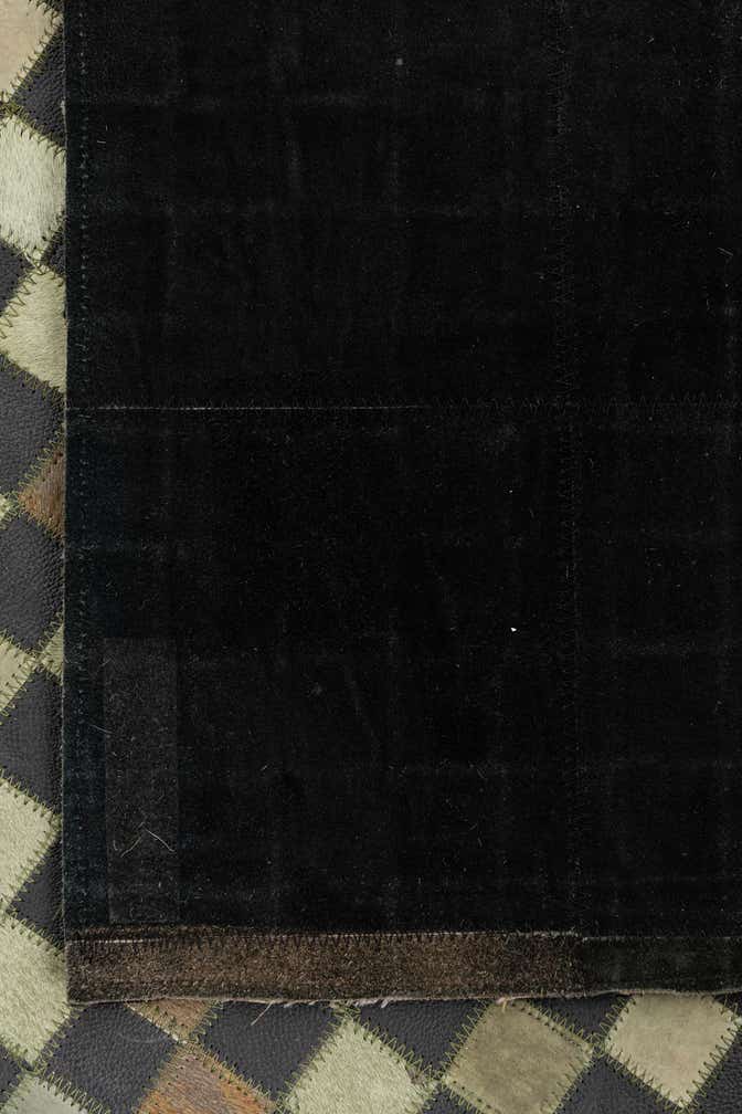 5' 3 x 7' 5 Cowhide Leather Rug
