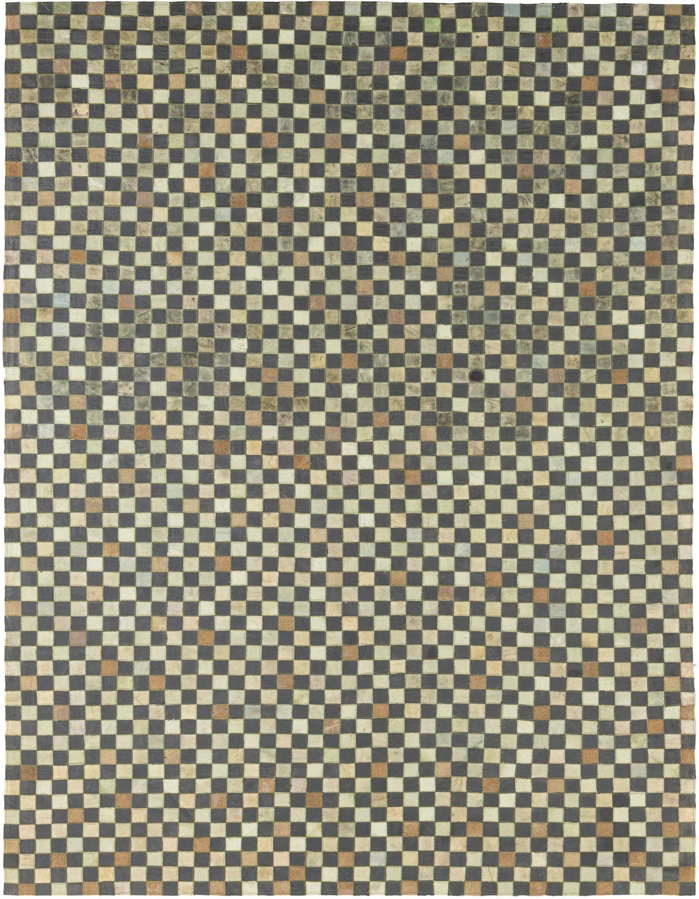 5' 3 x 7' 5 Cowhide Leather Rug