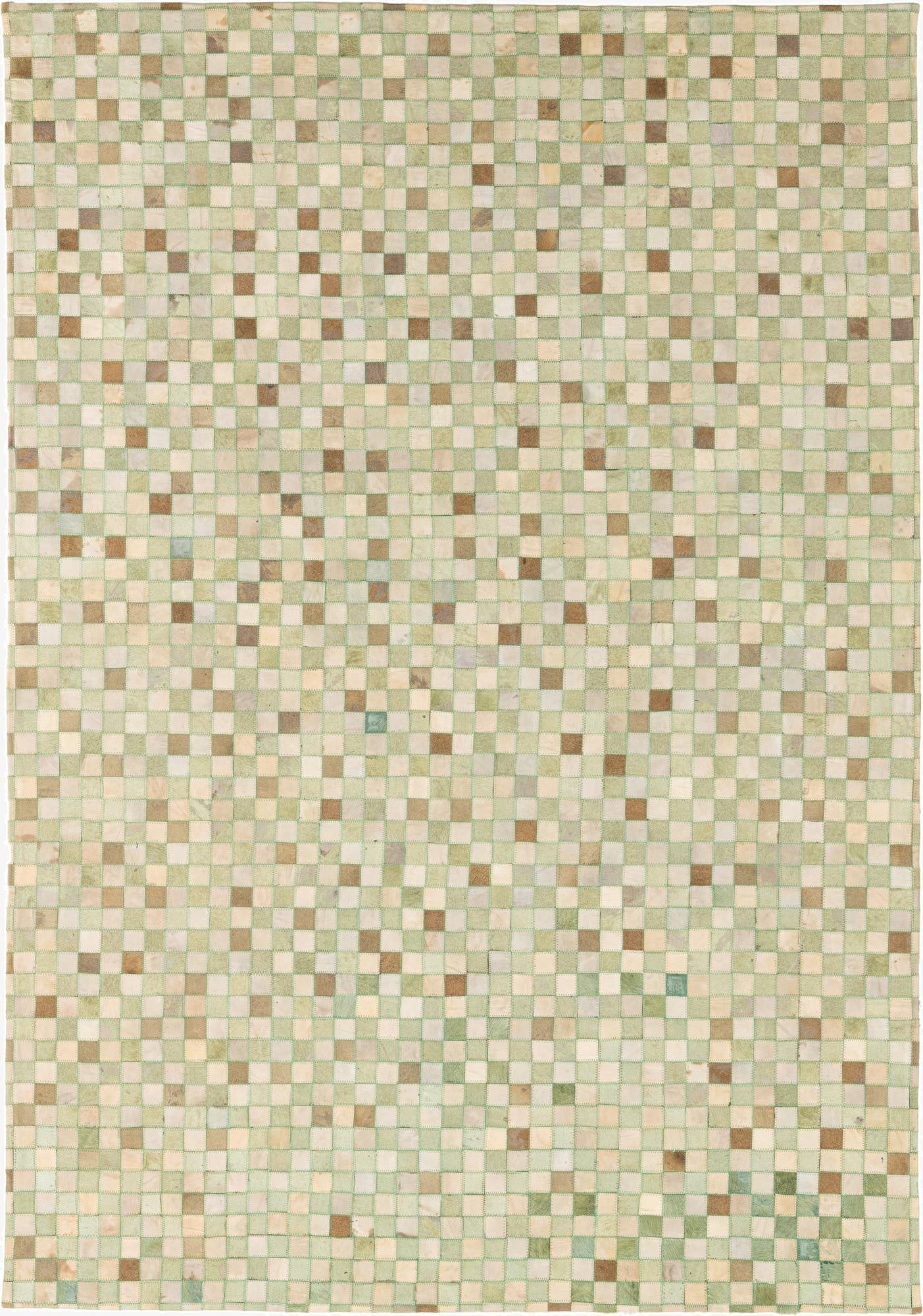 5' 2 x 7' 4 Cowhide Leather Rug