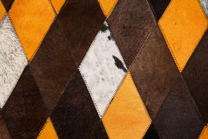5' x 7' 11 Cowhide Stocks Rug