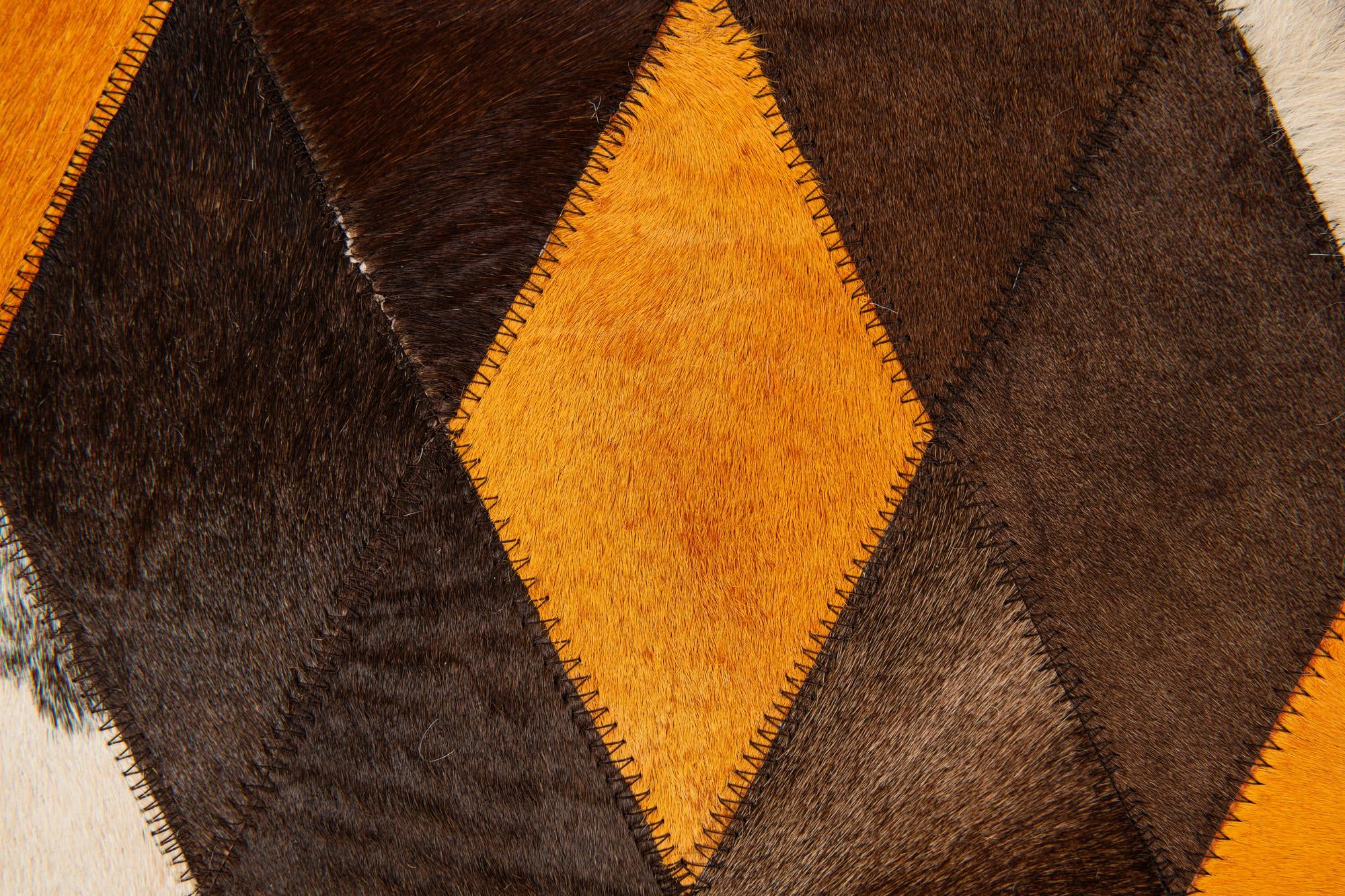 5' x 7' 11 Cowhide Stocks Rug